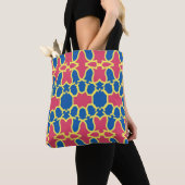 A vibrant trendy multicolor seamless pattern tote トートバッグ (クローズアップ)