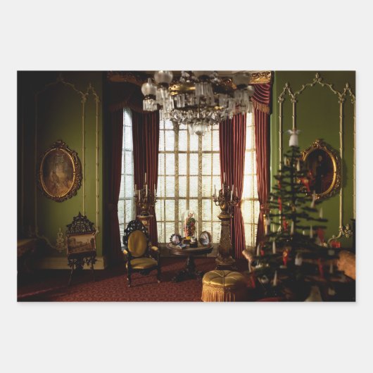 A Victorian Christmas - Wrapping Paper Sheets ラッピングペーパーシート (正面)