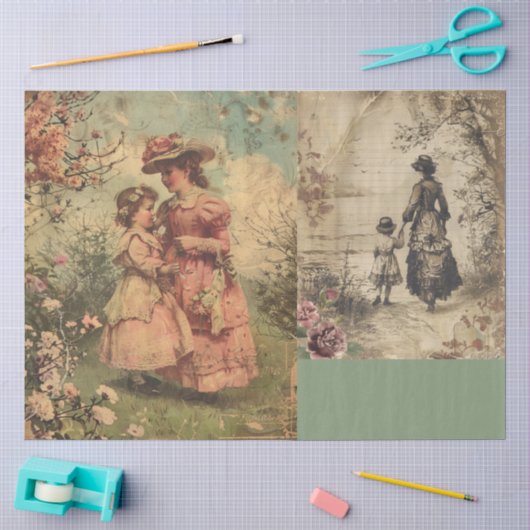 A Victorian Mothers Day Design #17 薄葉紙 (クラフト)