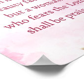 A Victorious Woman Proverbs 31 Christian Floral ポスター (角)