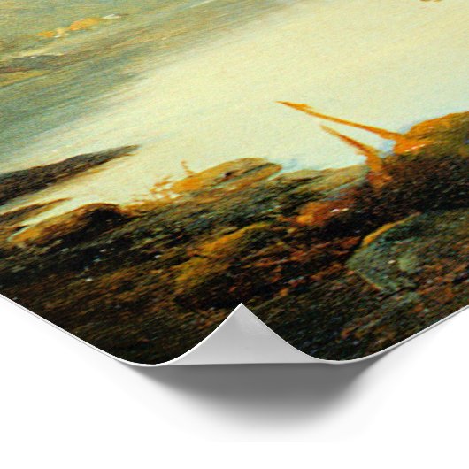 A View of a Town along the Rhine ポスター (角)