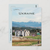 A View of a Town in Yablunytsya Ukraine ポストカード (正面/裏面)