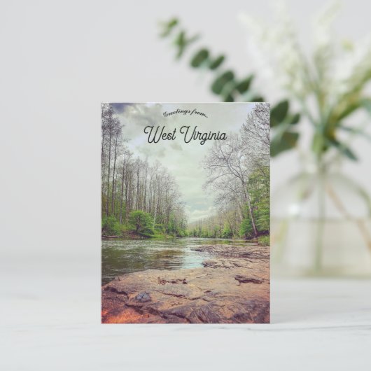 A View of Bergoo West Virginia ポストカード (スタンド正面)