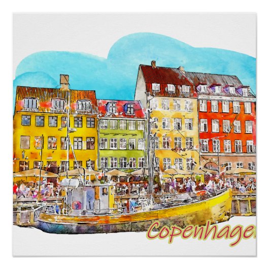 A view of Copenhagen ポスター (正面)
