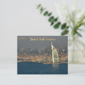 A View of Dubai United Arab Emirates Postcard ポストカード (スタンド正面)