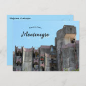 A View of Houses in Podgorica Montenegro ポストカード (正面/裏面)