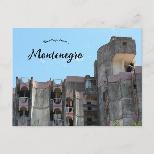 A View of Houses in Podgorica Montenegro ポストカード (正面)