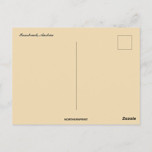A View of Innsbruck Austria ポストカード (裏面)