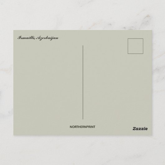 A View of Ismailli Azerbaijan ポストカード (裏面)