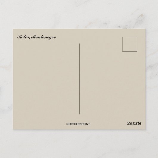 A View of Kotor Montenegro Postcard ポストカード (裏面)