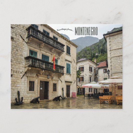A View of Kotor Montenegro Postcard ポストカード (正面)
