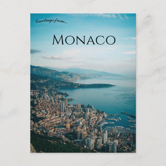 A View of Monaco ポストカード (正面)