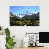 A View Of Mount Fitz Roy ポスター (ホームオフィス)