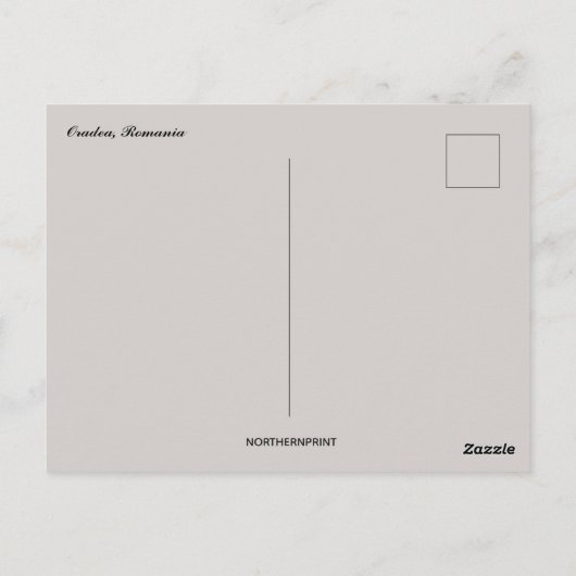 A View of Oradea Romania ポストカード (裏面)