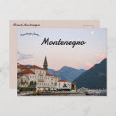 A View of Perast Montenegro Postcard ポストカード (正面/裏面)