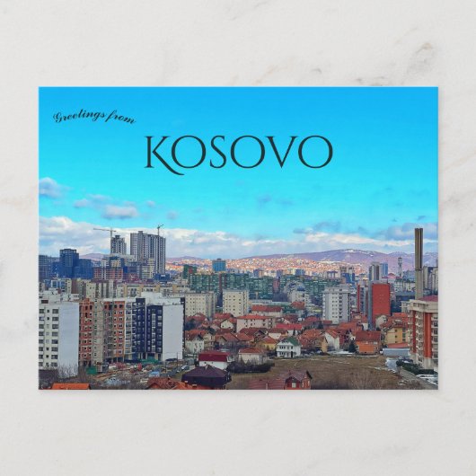 A View of Pristina Kosovo ポストカード (正面)
