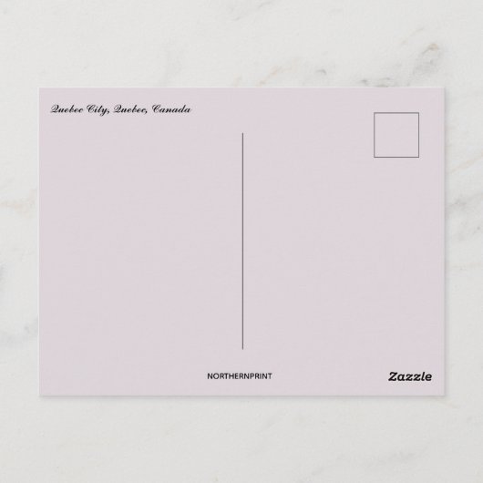 A View of Quebec City Quebec Canada ポストカード (裏面)