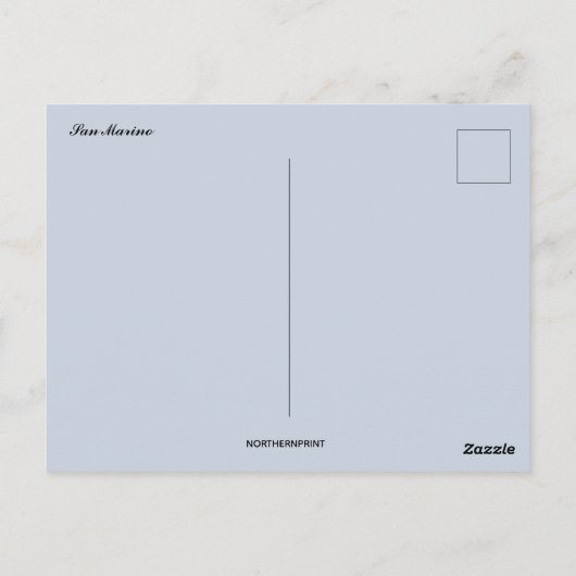 A View of San Marino ポストカード (裏面)