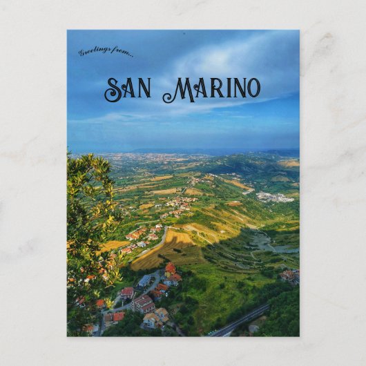 A View of San Marino ポストカード (正面)