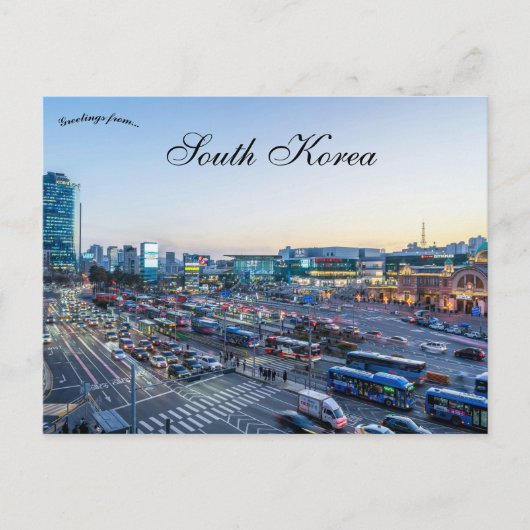 A View of Seoul South Korea ポストカード (正面)