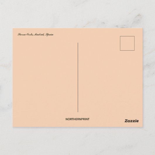 A View of Sierra Oeste Madrid Spain ポストカード (裏面)