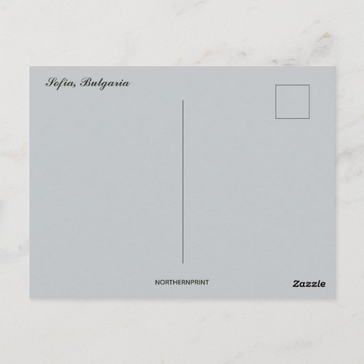 A View of Sofia Bulgaria ポストカード (裏面)