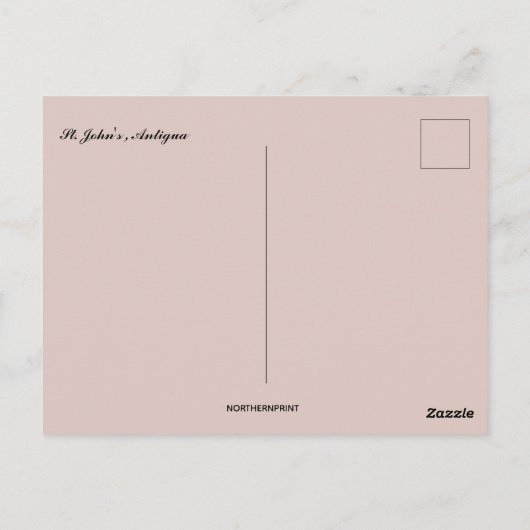 A View of St Johns Antigua ポストカード (裏面)