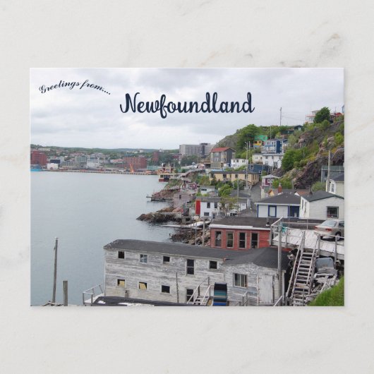 A View of St. John's Newfoundland Canada ポストカード (正面)