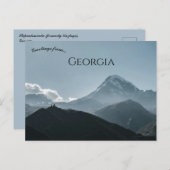 A View of Stepantsminda Formerly Kazbegi Georgia ポストカード (正面/裏面)