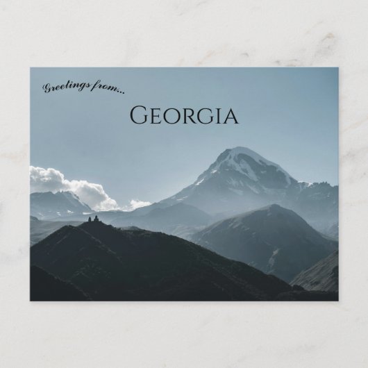 A View of Stepantsminda Formerly Kazbegi Georgia ポストカード (正面)