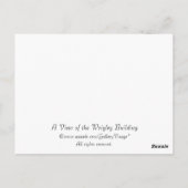 A View of the Wrigley建物 ポストカード (裏面)