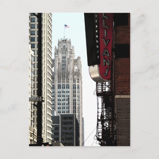 A View of the Wrigley建物 ポストカード (正面)