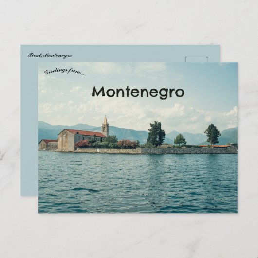 A View of Tivat Montenegro ポストカード (正面/裏面)