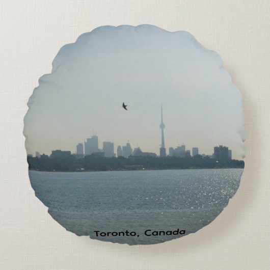 A view of Toronto Round Pillow ラウンドクッション (正面)
