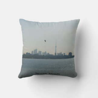 A view of Toronto Throw Pillow クッション