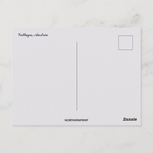 A View of Valluga Austria ポストカード (裏面)