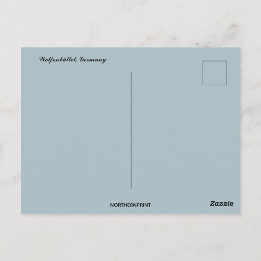 A View of Wolfenbuttel Germany  ポストカード (裏面)