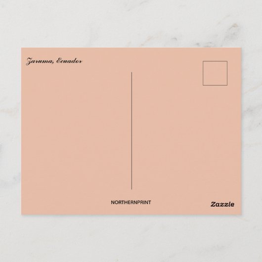 A View of Zaruma Ecuador ポストカード (裏面)