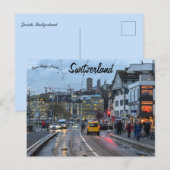 A View of Zurich Switzerland ポストカード (正面/裏面)