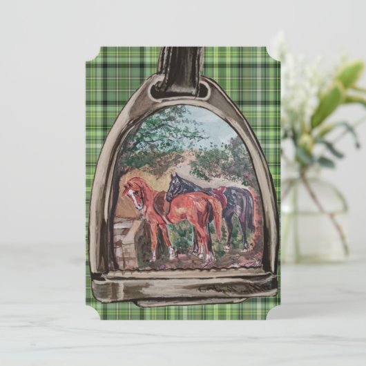 a view through a stirrup  (スタンド正面)