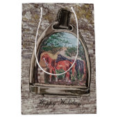 a view through a stirrup  ミディアムペーパーバッグ (正面)