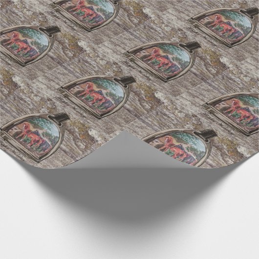 a view through a stirrup ラッピングペーパー (角)