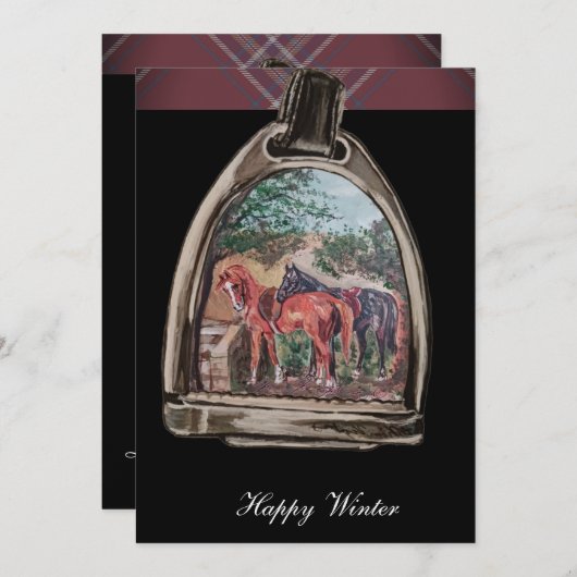 a view through the stirrups シーズンカード (正面/裏面)