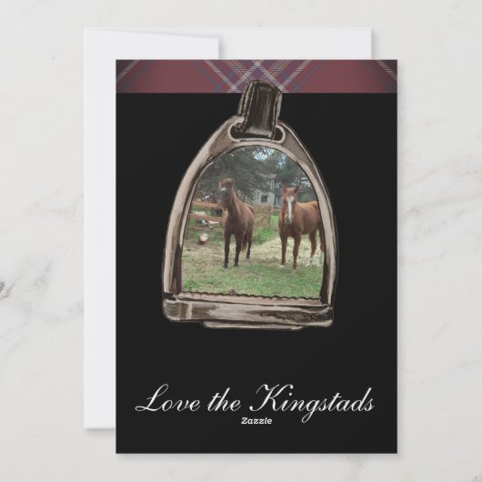 a view through the stirrups シーズンカード (裏面)