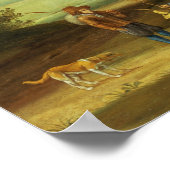 A Village Landscape by a River ポスター (角)