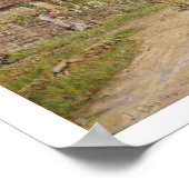 A Village Scene (キャンバス上の油) ポスター (角)