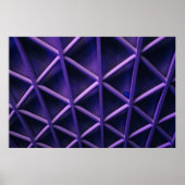 A violet ceiling with a criss-cross pattern; a blu ポスター (正面)
