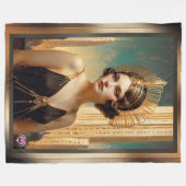 A Vision Of アールデコエレガンスAI Art by Xzendor7 フリースブランケット (正面(横))