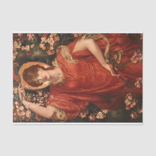 A Vision of Flammetta by Dante Gabriel Rossetti 薄葉紙 (正面)