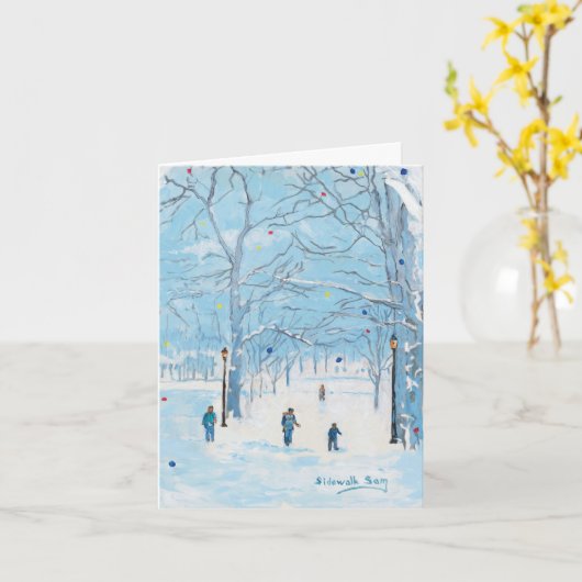 A Walk in the Park Holiday Card カード (黄色い花)